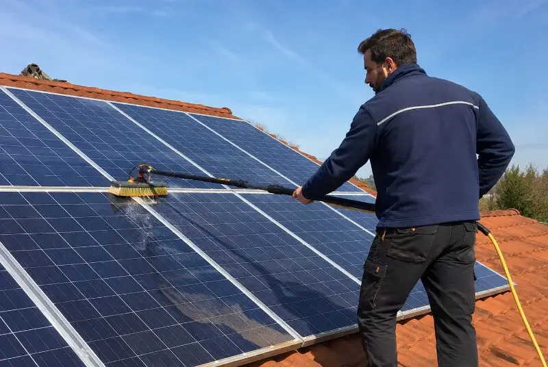 Nettoyage et entretien de panneaux solaires à Cruzilles-lès-Mépillat